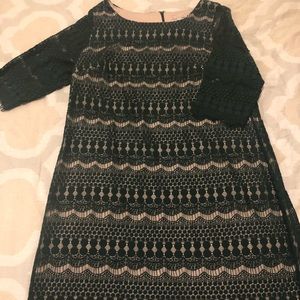 DressBarn Hunter Green Lace Dress